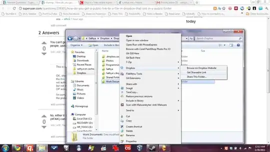 Get shareable link of any folder in Dropbox