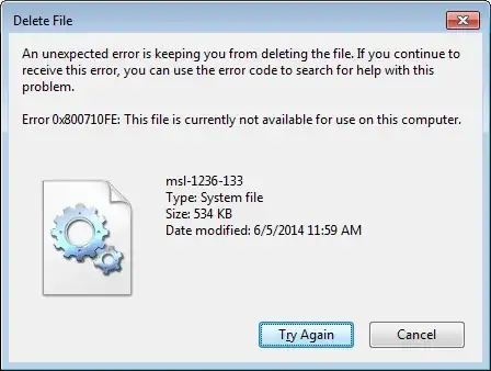 picture of error message popup