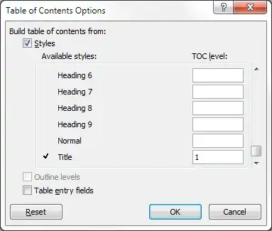 Word 2007: Verify TOC level