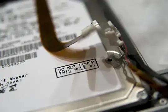 Do not cover this hole