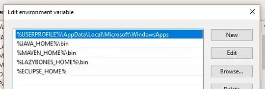 Environment variable referencing other environment variables