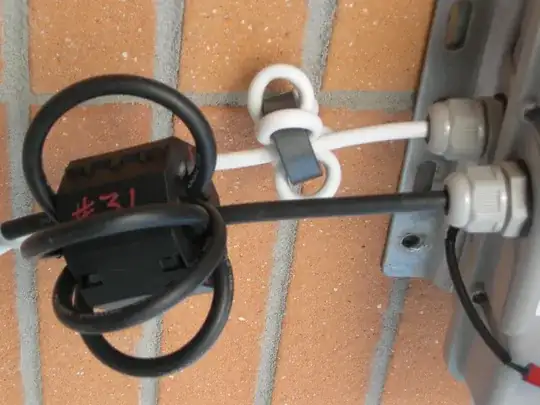 zip ties holding ethernet cable in place