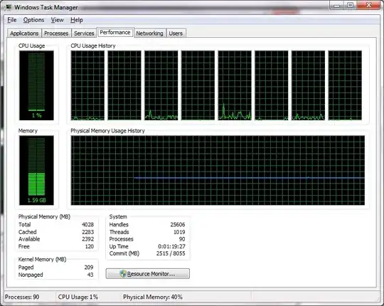 Services.msc scroll box