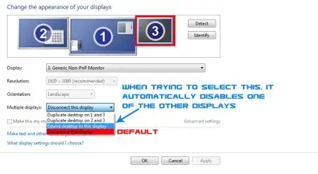 display settings