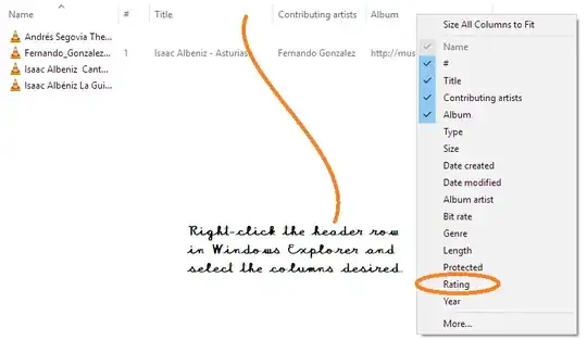 Adding a column to Explorer