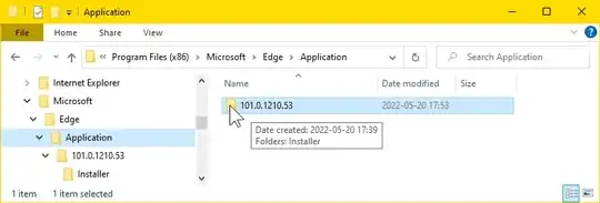 Double-click the directory named by the current version number.