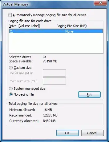Windows 7 Swap file settings