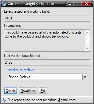 Chromium Nightly Updater
