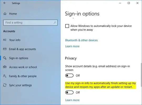 Disable Reopen My Apps