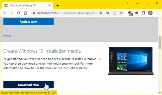 The page 'Download Windows 10 Disc Image (ISO File)'.