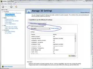 NVIDIA Control Panel