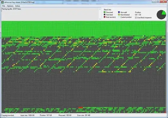 ddrescueview 2nd attempt Ext4 partition