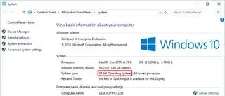 Windows 10 System Information