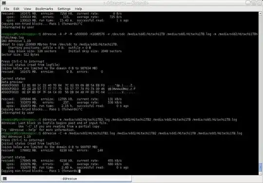 ddrescue copy rescued areas image 2 to image 1