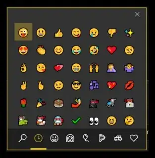 Windows Emoji Keyboard