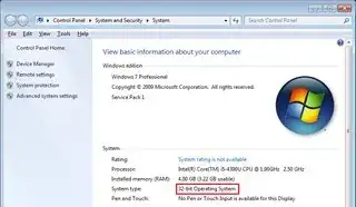 Windows 7 System Information