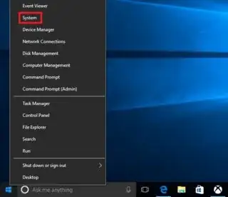 Windows 10 Right Click Start Menu