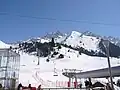 View of the mountains from the cable car station