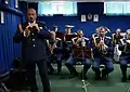 A band of an airborne cossack regiment