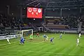 Belarus playing Ukraine at the Borisov Arena on October 9, 2014