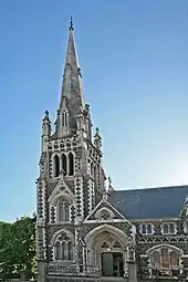 Image 50Knox Church, a Presbyterian church, in Dunedin. The city was founded by Scottish Presbyterian settlers. (from Culture of New Zealand)