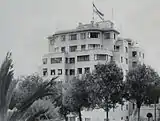 Building of the Ministry of Defense, on Abaroa Square, La Paz, Bolivia,1948.