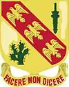 107th Cavalry Regiment"Facere non-Dicere"(Deeds, not words)