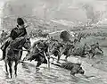 Russian and Romanian troops in retreat after a battle in Râmnicu Sărat, 1916