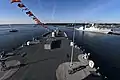 USS Mount Whitney in Kiel, Germany in 2018