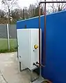 This 50 litre per minute fuel polishing system is fitted to a 10,000 litre holding tank of diesel fuel at a UK Hospital.