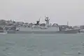 Linyi entering Auckland on 15 October 2013.