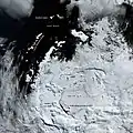 A-68A location on 9&nbsp;February 2020