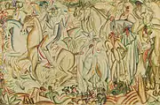 Amadeo de Souza Cardoso, Avant la Corrida, 1912, oil on canvas, 60 × 92&nbsp;cm, Calouste Gulbenkian Foundation, Lisbon, Portugal