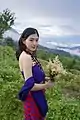 An Ao Naga woman in her traditional attire