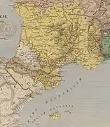 The Kingdom of Aquitaine after sharing 806 &nbsp;&nbsp;Kingdom of Aquitaine and its Tributary countries