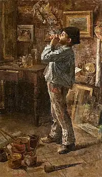 139. Giovanni Sottocornola, Anch'io pittore (Dilettante), 1885