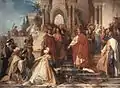 The Court of Emperor Frederick II in Palermo, 1865
