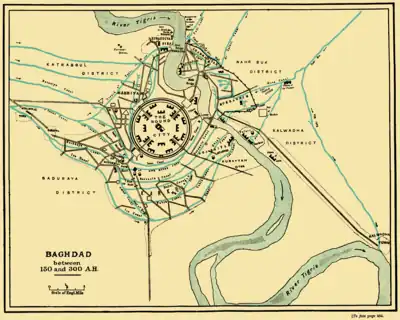 Image 9The Round city of Baghdad, the capital of Iraq (from History of cities)