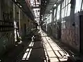 The Ballistite Grain Inhibiting Building's main hallway today.