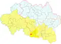 Location of Bègues in the Bassin de Gannat intercommunality