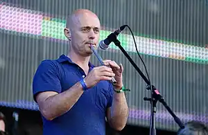 Brian Finnegan performing with Aquarium at Rock on the Volga Festival&nbsp;[ru] in 2013