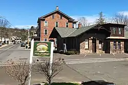 Bridge Street, by Railroad Avenue