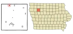 Location of Linn Grove, Iowa