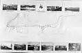 Montage of images of the Suez works, c. 1870