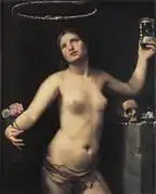 An allegorical classical woman c. 1670s, representing eternity.