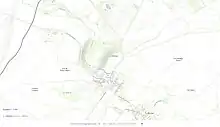 Map of the megalithic site, les Chirons, Bougon. Esri World Topographic Map, from geoportail.gouv.fr