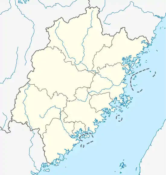 Datian is located in Fujian