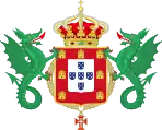 Coat of arms of the Kingdom of Portugal (1610–1815)