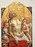 Dead Christ Supported by Two Angels, late 1470s, Philadelphia Museum of Art