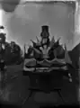 Decoration on the front of the locomotive, 1901